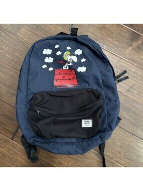 VANS Off The Wall Peanuts Snoopy Backpack Sk8 Old Skool Woodstock Red Baron
